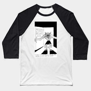 Werewolf Noir Baseball T-Shirt